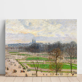 Reproduction Le jardin des Tuileries un après-midi d'hiver - Camille Pissarro