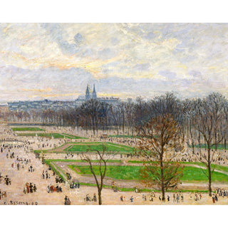 Reproduction Le jardin des Tuileries un après-midi d'hiver - Camille Pissarro