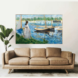 Reproduction Les bords de la Seine à Argenteuil - Edouard Manet