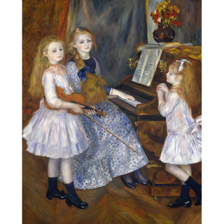 Reproduction Les filles de Catulle Mendès - Pierre-Auguste Renoir