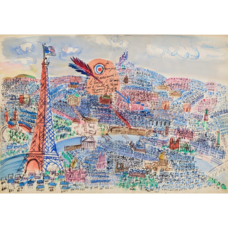 Reproduction Livre d'Or de Marianne - Raoul Dufy