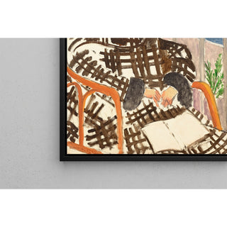 Reproduction Mademoiselle Matisse en Manteau Écossais - Henri Matisse