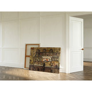 Reproduction Mur d'enceinte sur la rivière - Egon Schiele
