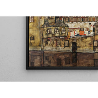 Reproduction Mur d'enceinte sur la rivière - Egon Schiele