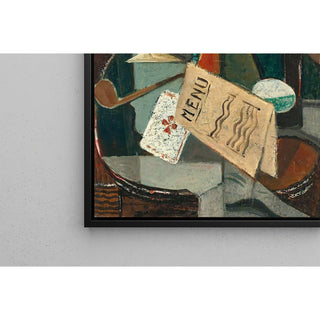 Reproduction Nature Morte au Menu et au Siphon - Louis Marcoussis