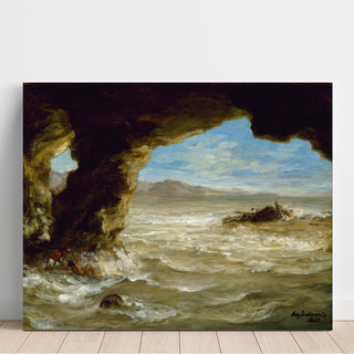 Reproduction Naufrage sur la côte - Eugène Delacroix