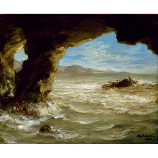 Reproduction Naufrage sur la côte - Eugène Delacroix