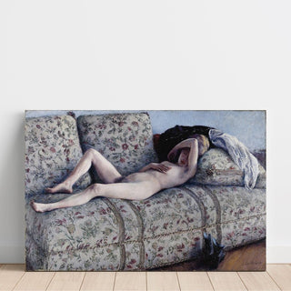 Reproduction Nu sur un canapé - Gustave Caillebotte