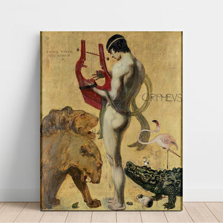 Reproduction Orphée et les animaux - Franz von Stuck