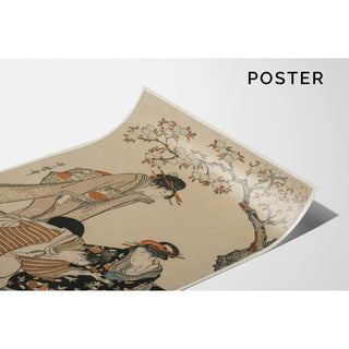 Reproduction Parodie d'une scène de carrosse impérial - Kitagawa Utamaro