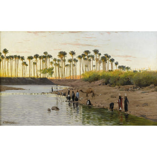 Reproduction Paysage Egyptien - Wilhelm Kuhnert
