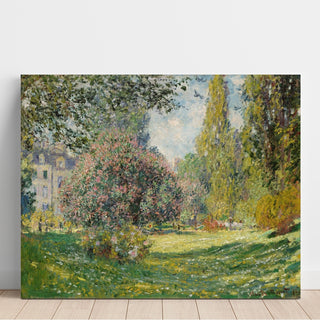 Reproduction Paysage; Le Parc Monceau - Claude Monet