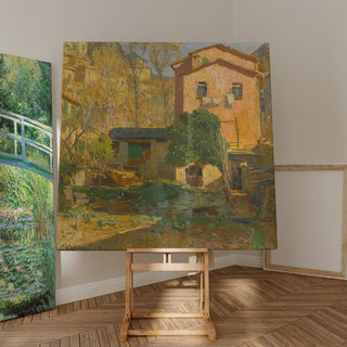 Reproduction Paysage de la Riviera Ligure, Italie - Carl Moll