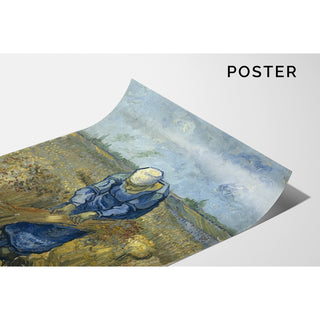 Reproduction Paysanne liant des gerbes Après Millet - Vincent van Gogh