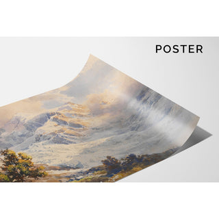 Reproduction Piz Roseg - Glacier de Tschiervagletscher - Edward Theodore Compton