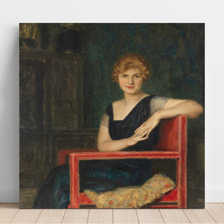 Reproduction Portrait d'une dame - Franz von Stuck
