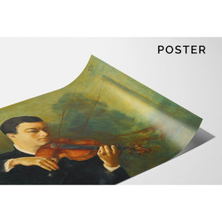 Reproduction Portrait du Violiniste Milstein - Moïse Kisling