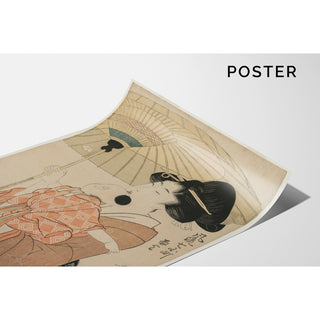 Reproduction Prayers for Rain, de la série Seven Elegant Komachi - Kitagawa Utamaro