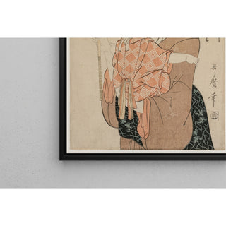 Reproduction Prayers for Rain, de la série Seven Elegant Komachi - Kitagawa Utamaro