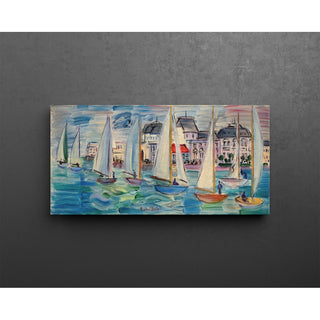 Reproduction Régates à Deauville 1934 - Raoul Dufy