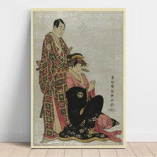 Reproduction Sawamura Sojuro et Segawa Kikunojo - Toshusai Sharaku