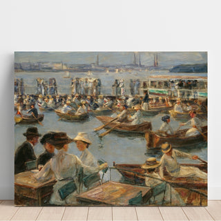 Reproduction Sur l'Alster à Hambourg - Max Liebermann
