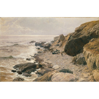 Reproduction Sur la Riviera Côte rocheuse - Alfred Zoff