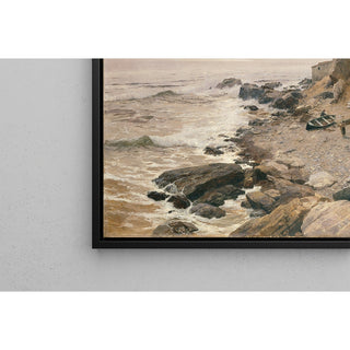 Reproduction Sur la Riviera Côte rocheuse - Alfred Zoff