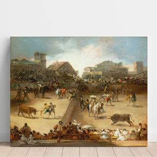 Reproduction Tauromachie dans une arène divisée - Francisco de Goya