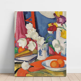 Reproduction Tulipes rouges et blanches - Samuel John Peploe