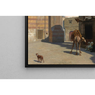 Reproduction Une Journée Chaude au Caire Devant La Mosquée - Jean-Léon Gérôme