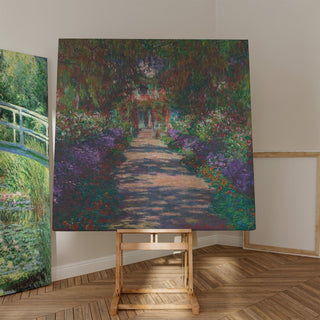 Reproduction Une allée du jardin de Monet à Giverny - Claude Monet