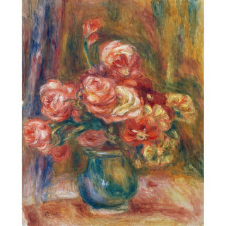 Reproduction Vase de roses - Pierre-Auguste Renoir