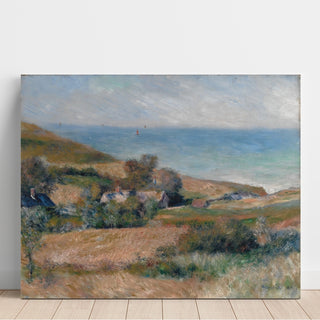 Reproduction Vue de la côte près de Wargemont en Normandie - Pierre-Auguste Renoir