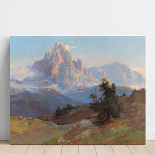 Reproduction Vue du mont Sassolungo - Edward Theodore Compton