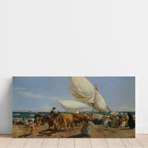 Reproduktion af maleriet Retour de la pêche - Joaquín Sorolla