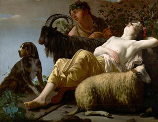 Reyer Jacobsz van Blommendael - Shepherd and Sleeping Shepherdess.webp