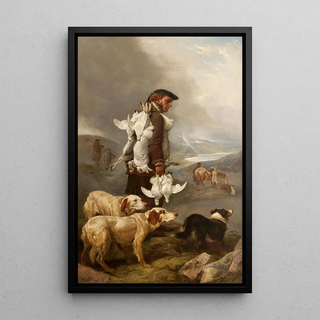 Richard Ansdell - Winter Shooting Hares And Ptarmigan.webp