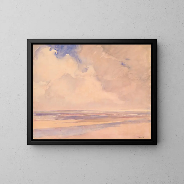 Vue sur la mer - Richard Baseleer — indrammet kunstværk på væggen