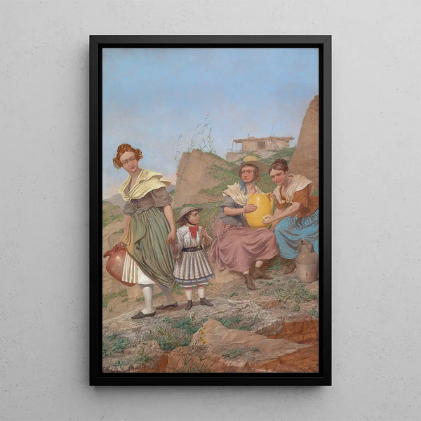 Nægtelse - Richard Dadd — indrammet kunstværk på væggen