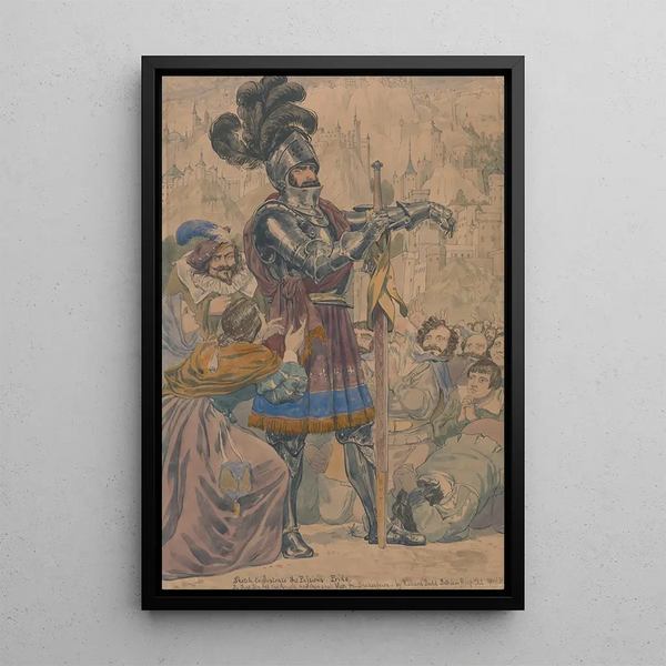 Esquisse pour les passions Orgueil - Richard Dadd — indrammet kunstværk på væggen