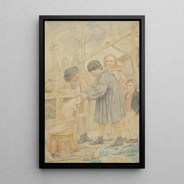 Le clapier - Richard Dadd — indrammet kunstværk på væggen