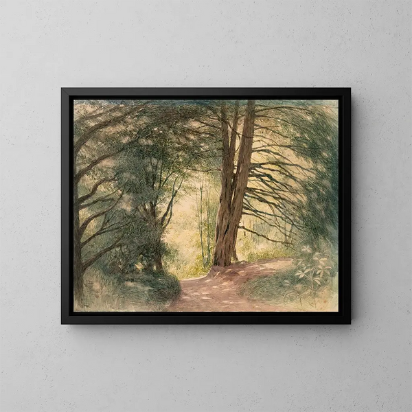 Boxhill, Surrey - Richard Doyle — indrammet kunstværk på væggen
