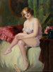 Dame i boudoir - Richard Geiger — visning af kunstværket