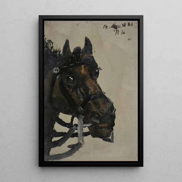 Tête de cheval - Richard Nicolas Roland Holst — indrammet kunstværk på væggen