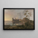 En sommeraften, Caernarfon Slot - Richard Wilson — indrammet kunstværk på væggen