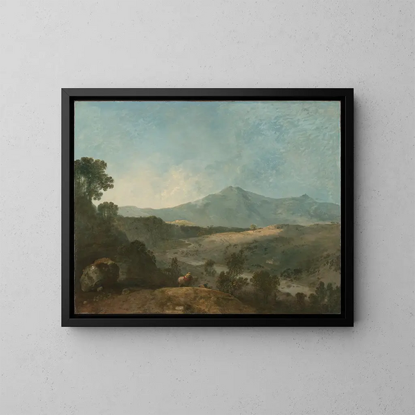 Cader Idris og Mawddach-floden - Richard Wilson — indrammet kunstværk på væggen