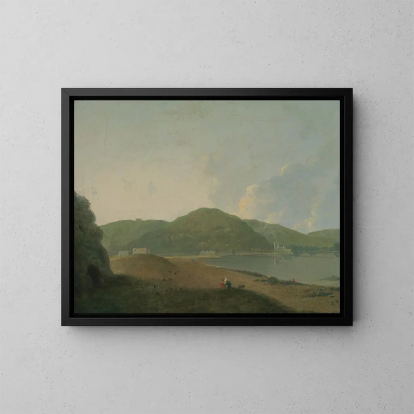 Lac d'Agnano med Grotta del Cane - Richard Wilson — indrammet kunstværk på væggen