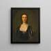 Portrait af Flora Macdonald - Richard Wilson — indrammet kunstværk på væggen