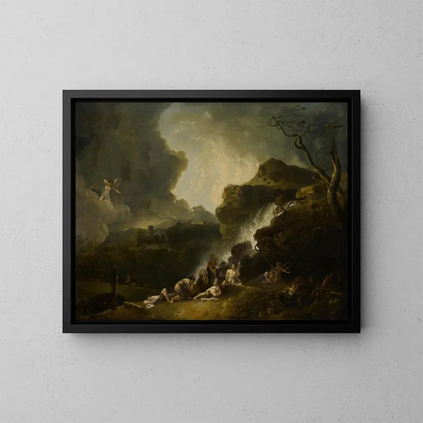 La Destruction des enfants de Niobé - Richard Wilson — indrammet kunstværk på væggen